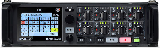Zoom F8n Pro Polyphonic Digital Portable Recorder Battery/Power for Recording on Memory Card with Phantom Power