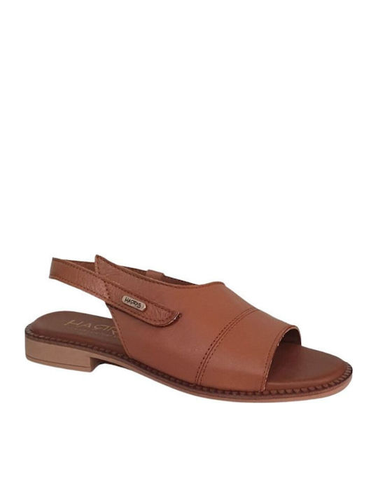 Leather Sandals Tabac Brown