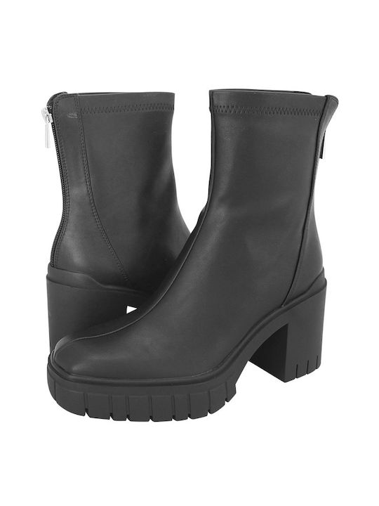 Corina Women's Ankle Boots with Medium Heel Black