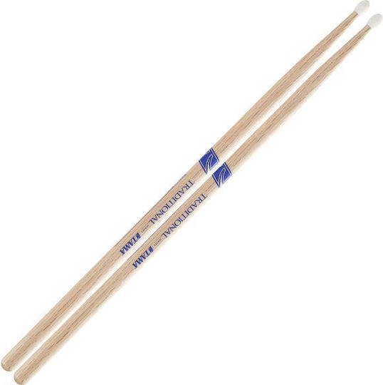 Tama Hickory Drumsticks Drums Traditional Series 5B with Tip Shape Drop