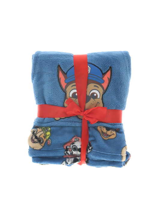 Nickelodeon Κουβέρτα Fleece Paw Patrol Μπλε 58x70εκ.