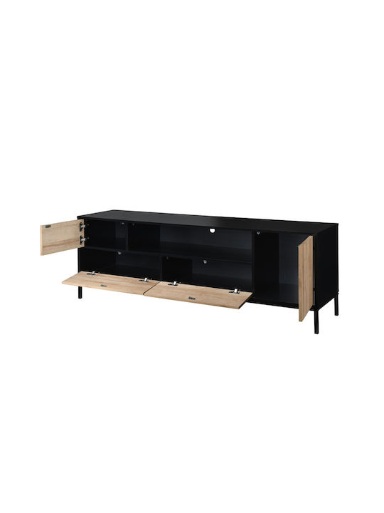 Телевизионна Мебел Blackbird Riviera Oak Черна Дължина 160xДълбочина 40.5xВисочина 58см