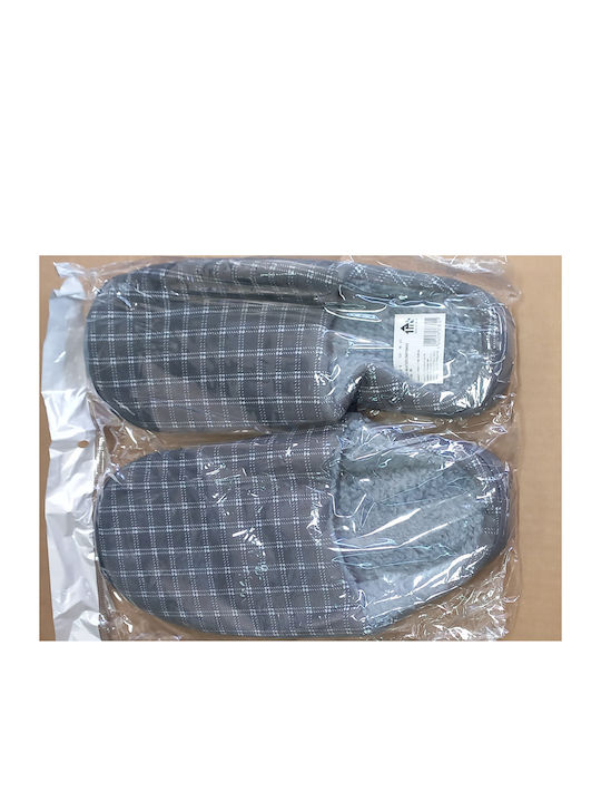 TnS Men's Printed Slippers Gray