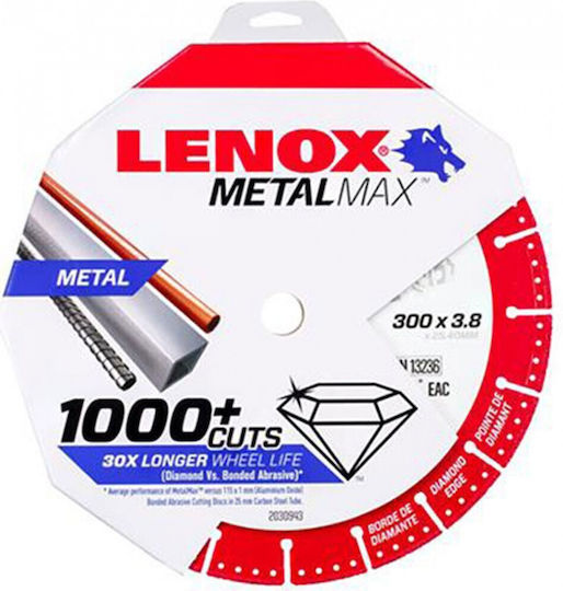 Lenox Δίσκος Κοπής Μετάλλου 300mm