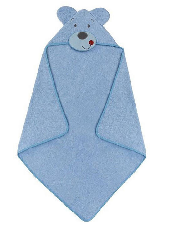 Interbaby Βρεφική Κάπα-Μπουρνούζι με Κουκούλα 100x100εκ.
