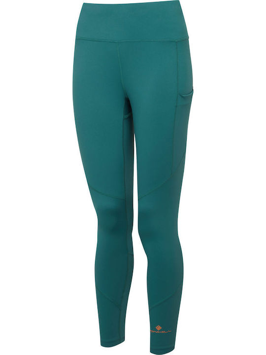 Schulung Frauen Leggings Deep Lagoon/Copper Red
