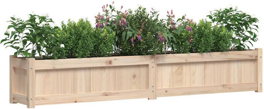 vidaXL Set 2 Planters Wooden Brown