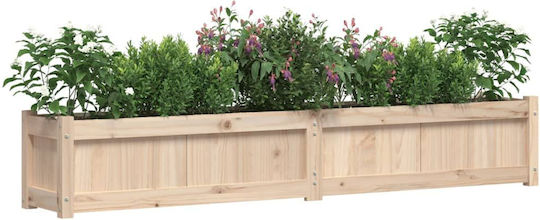vidaXL Planter Box Wooden Brown 180x31x31cm.