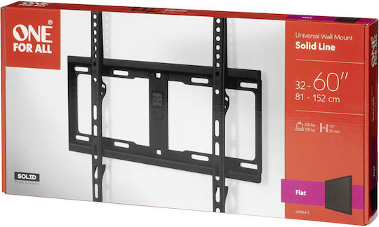 One For All WM 4411 Wall TV Mount up to 60" and 100kg