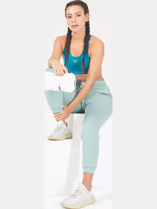 Essential Mid Impact Muscle Back Γυναικείο Αθλητικό Μπουστάκι Πράσινο