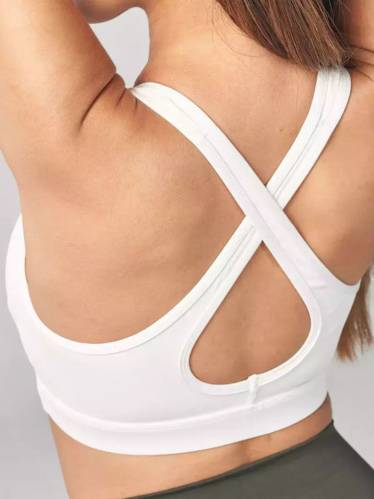Essential Medium Impact Frauen Sport-BHs Sport-BH Weiß