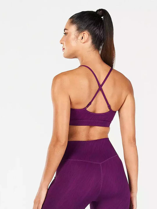 Squatwolf Core Strappy Femei Atletic Sutien sport Violet cu umplutură