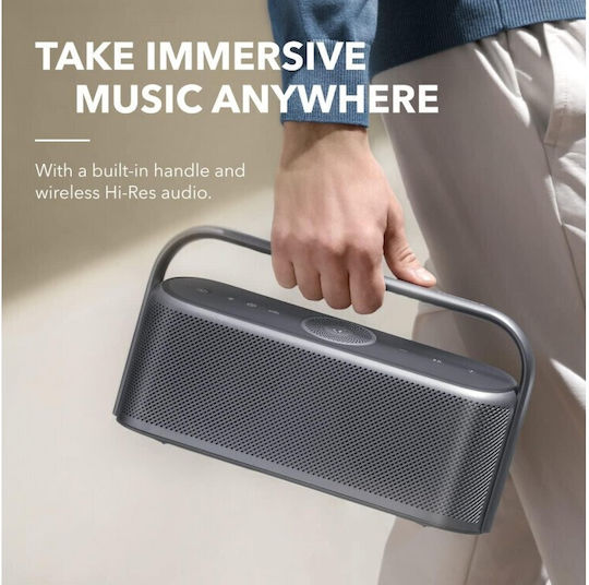 Soundcore by Anker Motion X600 Αδιάβροχο Ηχείο Bluetooth 50W με Διάρκεια Μπαταρίας έως 12 ώρες Lunar Blue