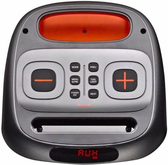 NGS Elec-spk-0836 Ηχείο Bluetooth 80W με Διάρκεια Μπαταρίας έως 10 ώρες Μαύρο