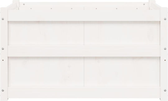 vidaXL Planter Box Wooden White 90x50x50cm.