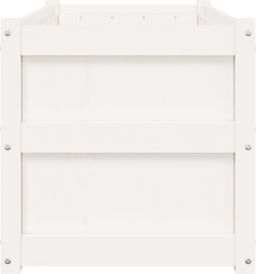 vidaXL Planter Box Wooden White 90x50x50cm.