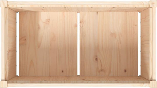 vidaXL Set 2 Blumenkästen Holz Beige