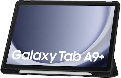 Tech-Protect Flip Cover Σιλικόνης Μαύρο (Galaxy Tab A9+ Plus 11.0 X210 / X215 / X216)