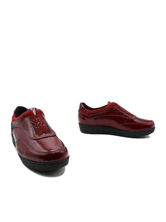 Γυναικεία Slip-On Μπορντό