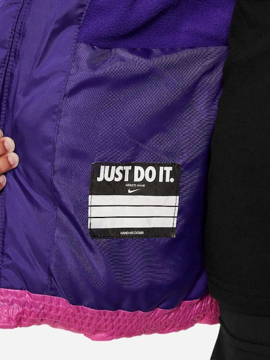 Kinder Sportjacke Kurz mit Kapuze Rosa