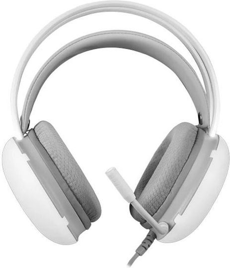 Mars Gaming Mh-glow Over Ear Gaming Headset με σύνδεση 3.5mm Λευκό for Nintendo Switch