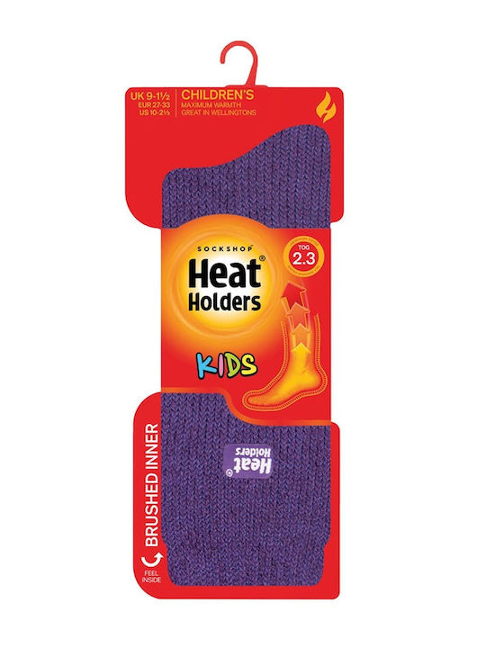 Heat Holders Sports Kids' Long Socks Purple