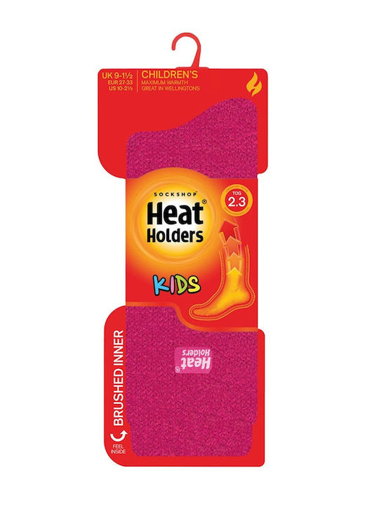 Heat Holders Sports Kids' Long Socks Fuchsia