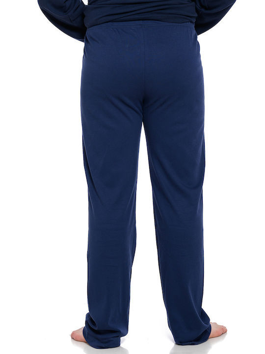 Axion Men's Winter Cotton Pajama Pants BLUE