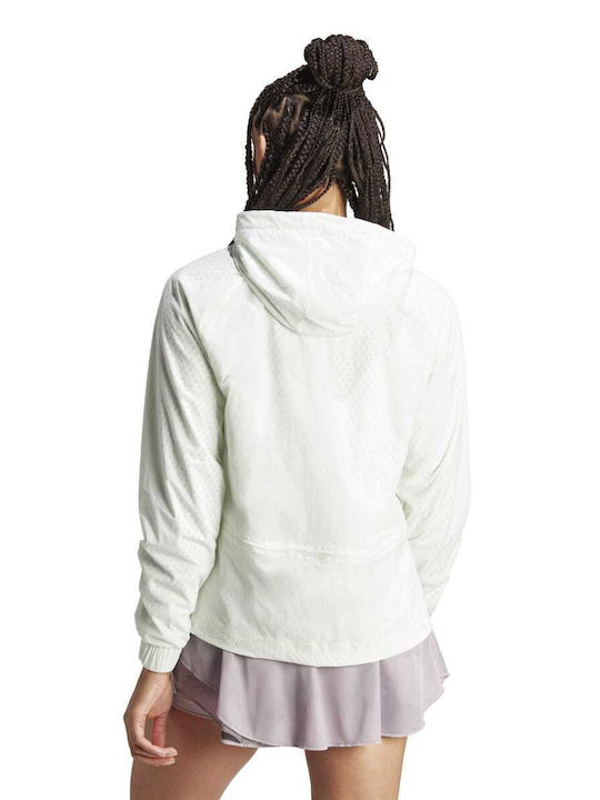 Adidas Pro Women's Short Sports Jacket for Winter White