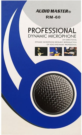 Audio Master RM60 Δυναμικό Μικρόφωνο XLR Χειρός για Φωνητικά