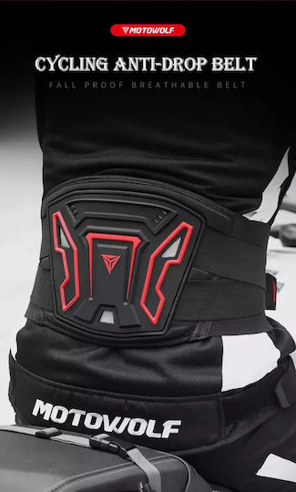 Motowolf Motorcycle Rider Protective Waist Belt Black Color