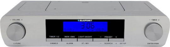 Blaupunkt KR14BT Επιτραπέζιο Ραδιόφωνο Ρεύματος με Bluetooth Ασημί