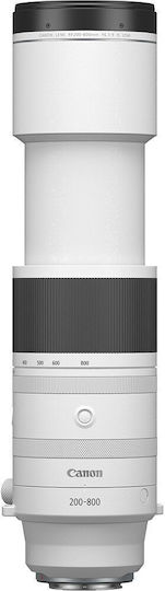 Canon Full Frame Φωτογραφικός Φακός RF 200-800mm F6.3-9 IS USM Super Telephoto για Canon RF Mount Μαύρος