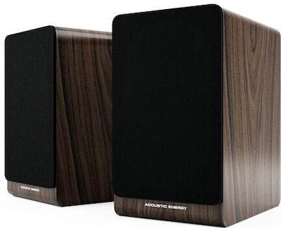 Acoustic Energy AE100-2 Pair of Hi-Fi Speakers Bookself 120W 2 No of Drivers W16.5xD25xH29cm. Walnut