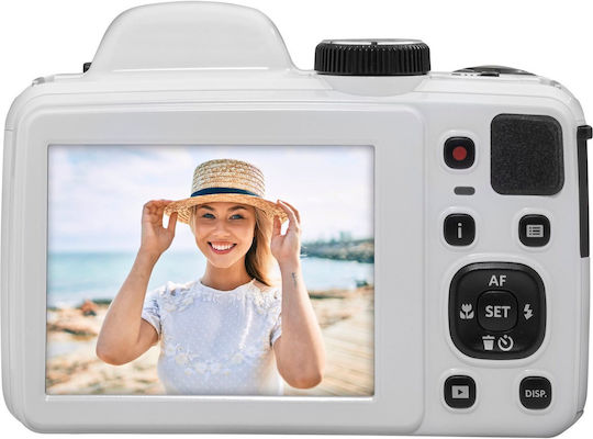 Kodak PIXPRO AZ405 Компактен Фотоапарат 20МР Оптично Увеличение 40x Бял