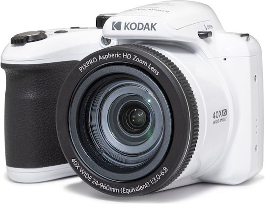 Kodak PIXPRO AZ405 Компактен Фотоапарат 20МР Оптично Увеличение 40x Бял