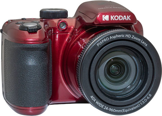 Kodak PIXPRO AZ405 Compact Φωτογραφική Μηχανή 20MP Οπτικού Ζουμ 40x με Οθόνη 2.3" και Ανάλυση Video 1280 x 720 pixels Κόκκινη