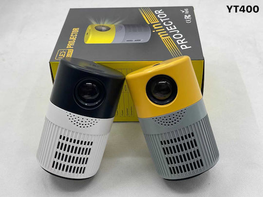 YT400 884423_b Mini 3D Projector DLP Full HD Λάμπας LED με Ενσωματωμένα Ηχεία
