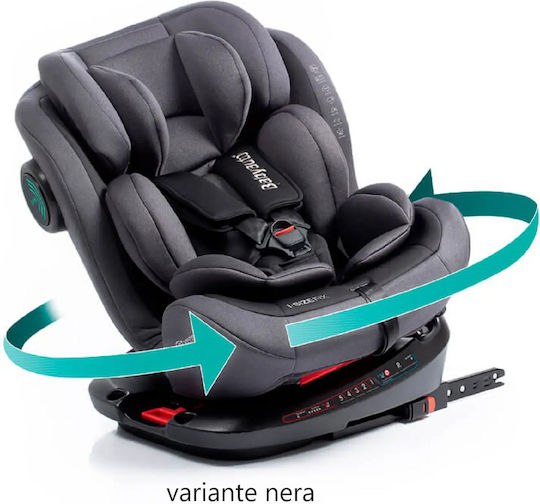 Babyauto Gyro Καθισματάκι Αυτοκινήτου i-Size με Isofix Black Embossed 0-36 kg