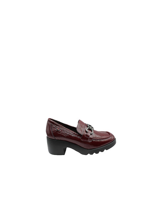 Pepe Menargues Burgundy Medium Heels