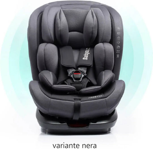 Babyauto Gyro Καθισματάκι Αυτοκινήτου i-Size με Isofix Black Embossed 0-36 kg