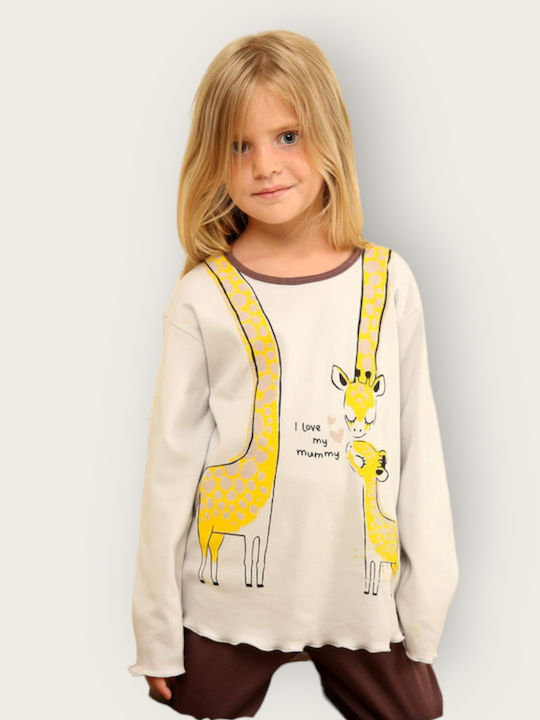 Happy Family Kids' Pajamas Winter Gray