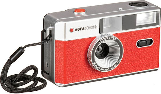 AgfaPhoto Analogue 35mm Compact Φωτογραφική Μηχανή Κόκκινη