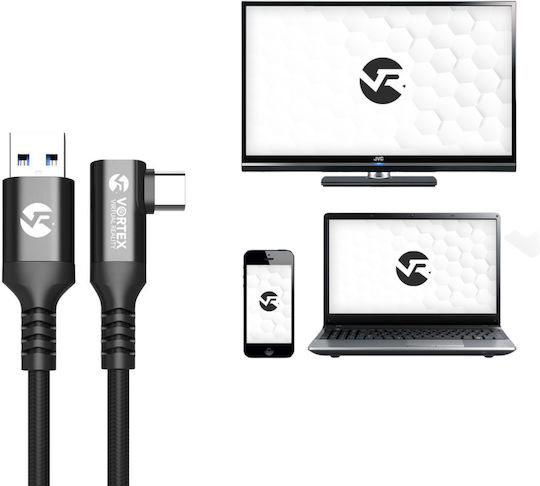 Vortex Virtual Reality USB 3.2 Кабел USB-C Мъжки - USB-A 5м VVR.K5M3.CO.OQ2.USB.A.2022