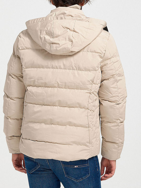 Rook Men's Winter Puffer Jacket Beige