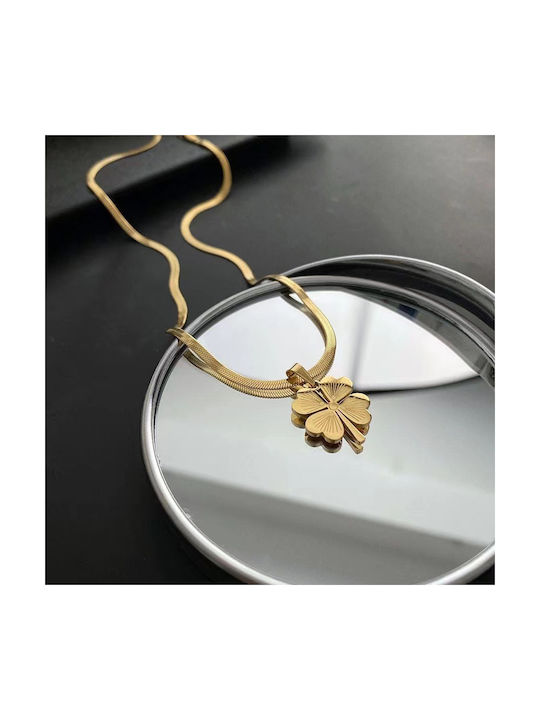 Necklace from Gold Plated Steel