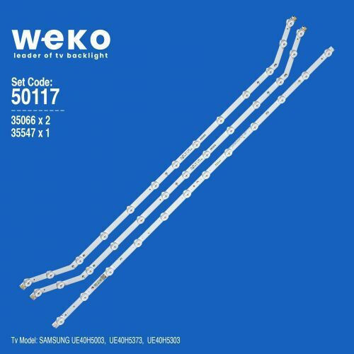 Set Ledbar 3 Ανταλλακτικό Τηλεόρασης PCS.2013SVS40_T1-T2_REV1.7
