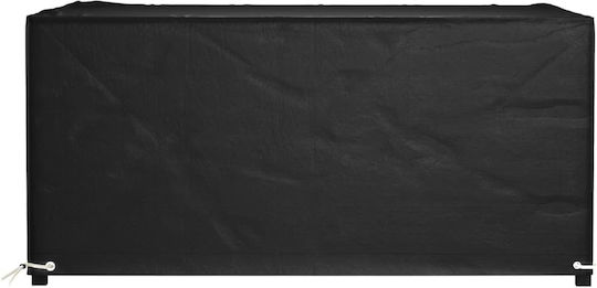 vidaXL Προστατευτικό Κάλυμμα Τραπεζαρίας 180x135x80εκ. σε Μαύρο Χρώμα
