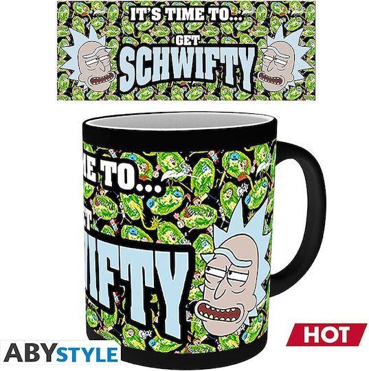GB eye Rick And Morty - Heat Change Get Schwifty Mug Heat Change Mug Ceramic Multicolored 300ml