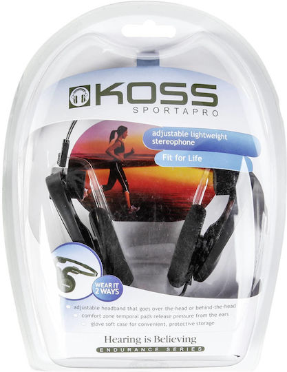 Koss Sporta Pro Wired On Ear Headphones Black